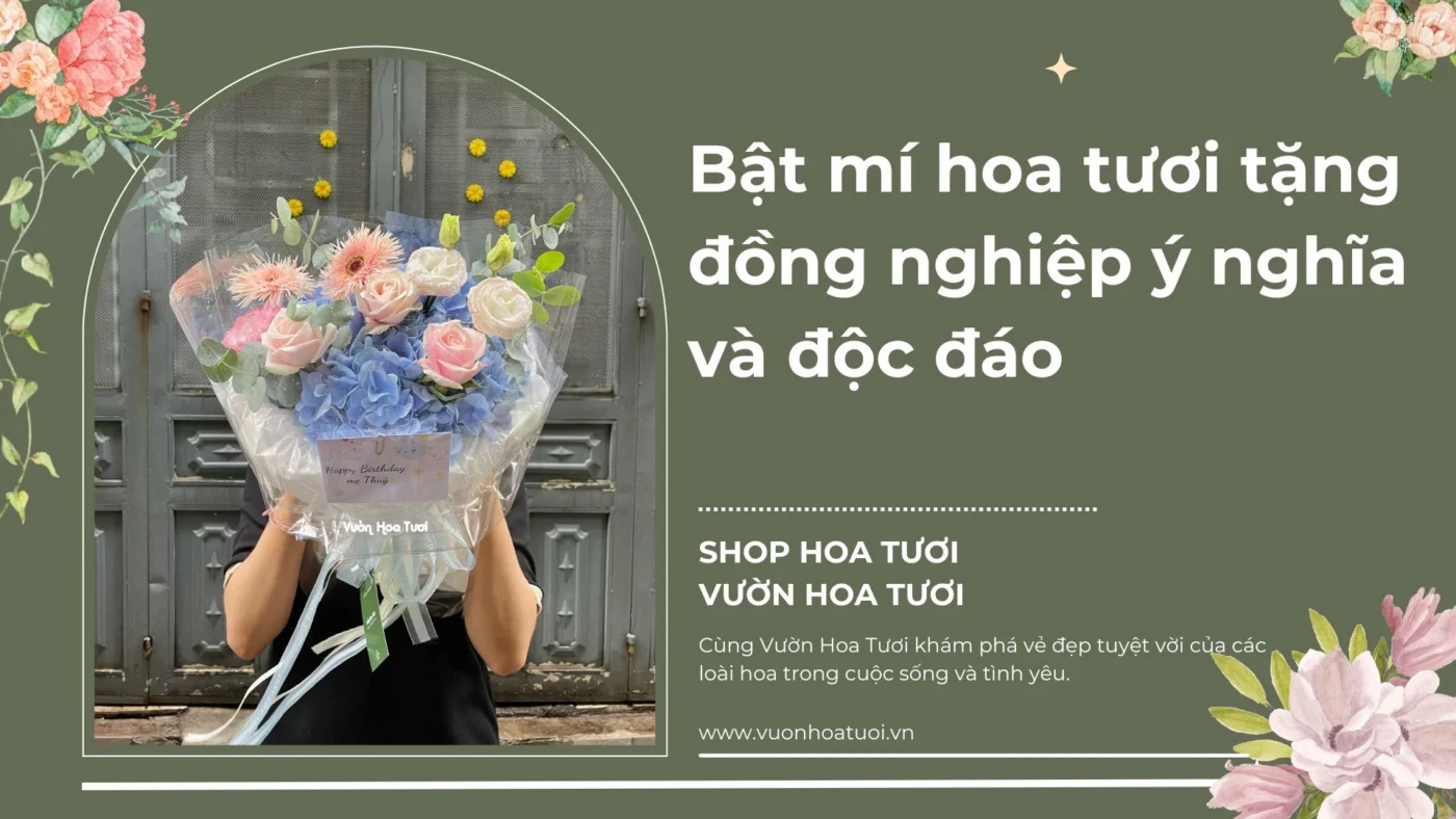 Bật mí hoa tươi tặng đồng nghiệp ý nghĩa và độc đáo