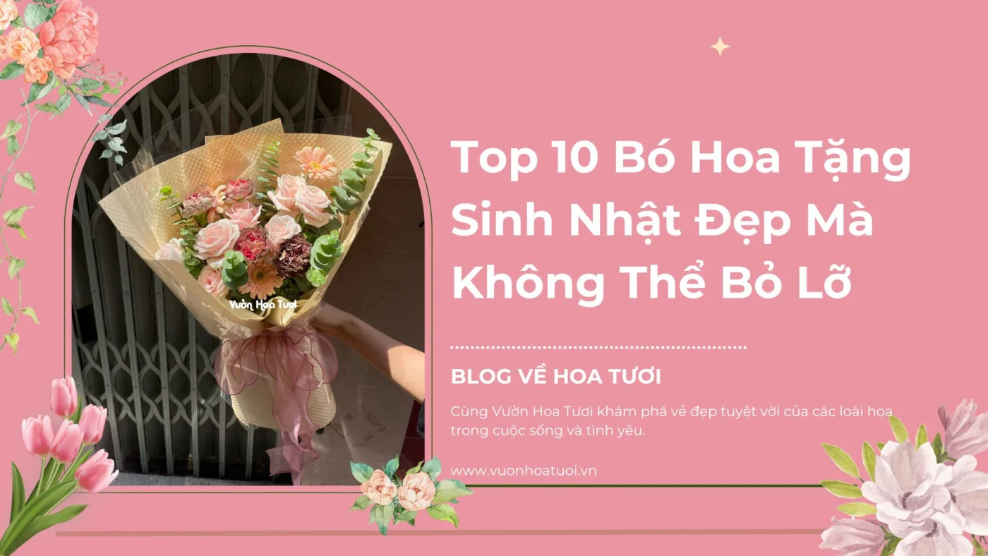 Top 10 Bó Hoa Tặng Sinh Nhật Đẹp Mà Không Thể Bỏ Lỡ