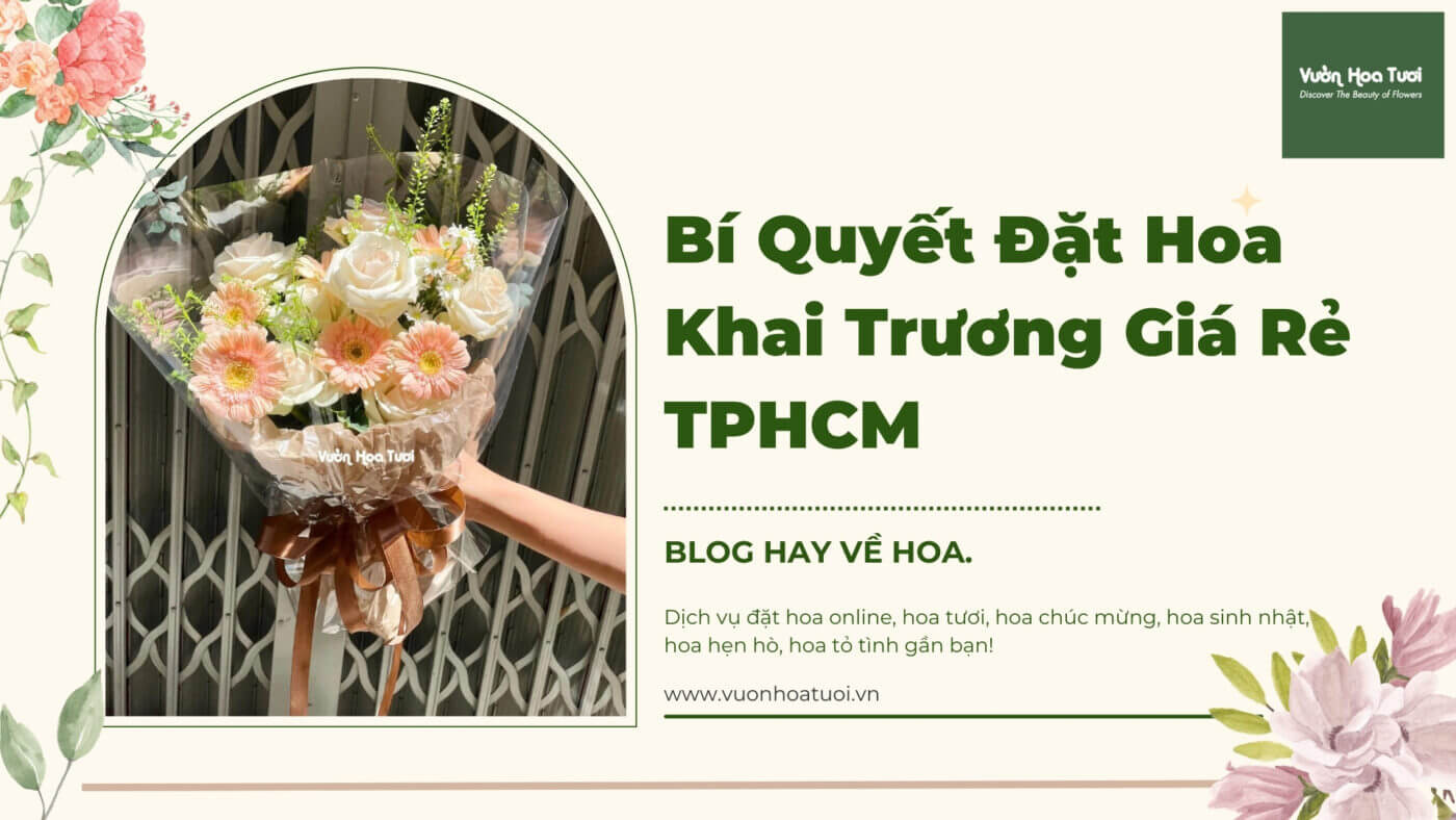 Bí Quyết Đặt Hoa Tươi Khai Trương Giá Rẻ TPHCM